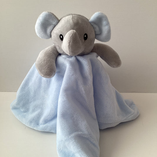 Blue elephant comforter