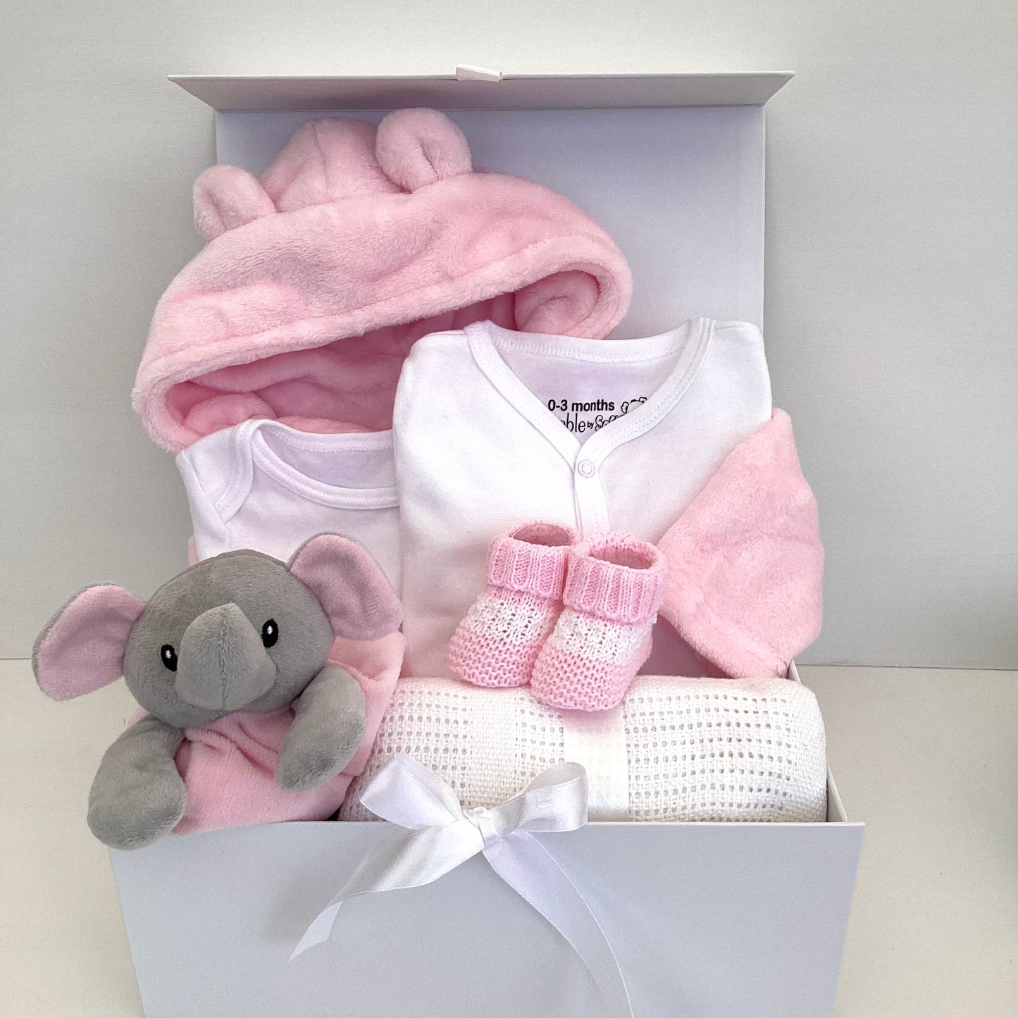 NYLA- Pink dressing gown and elephant comforter gift box