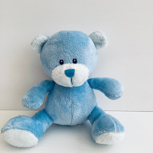 Blue fleece teddy bear