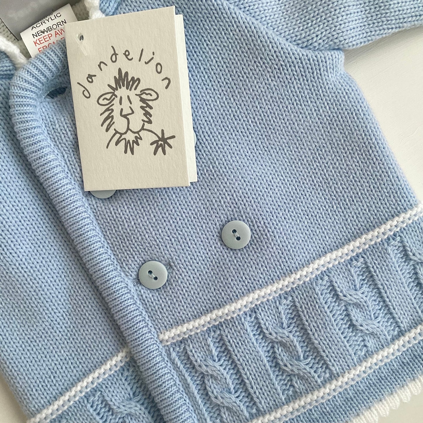 Dandelion blue knitted jacket