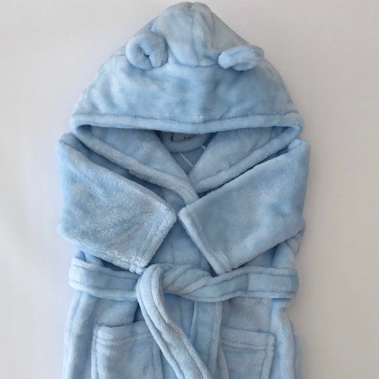 Blue dressing gown