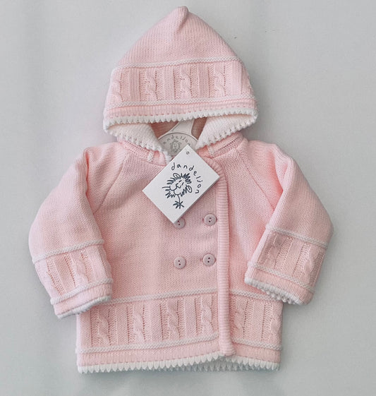 Dandelion pink knitted jacket