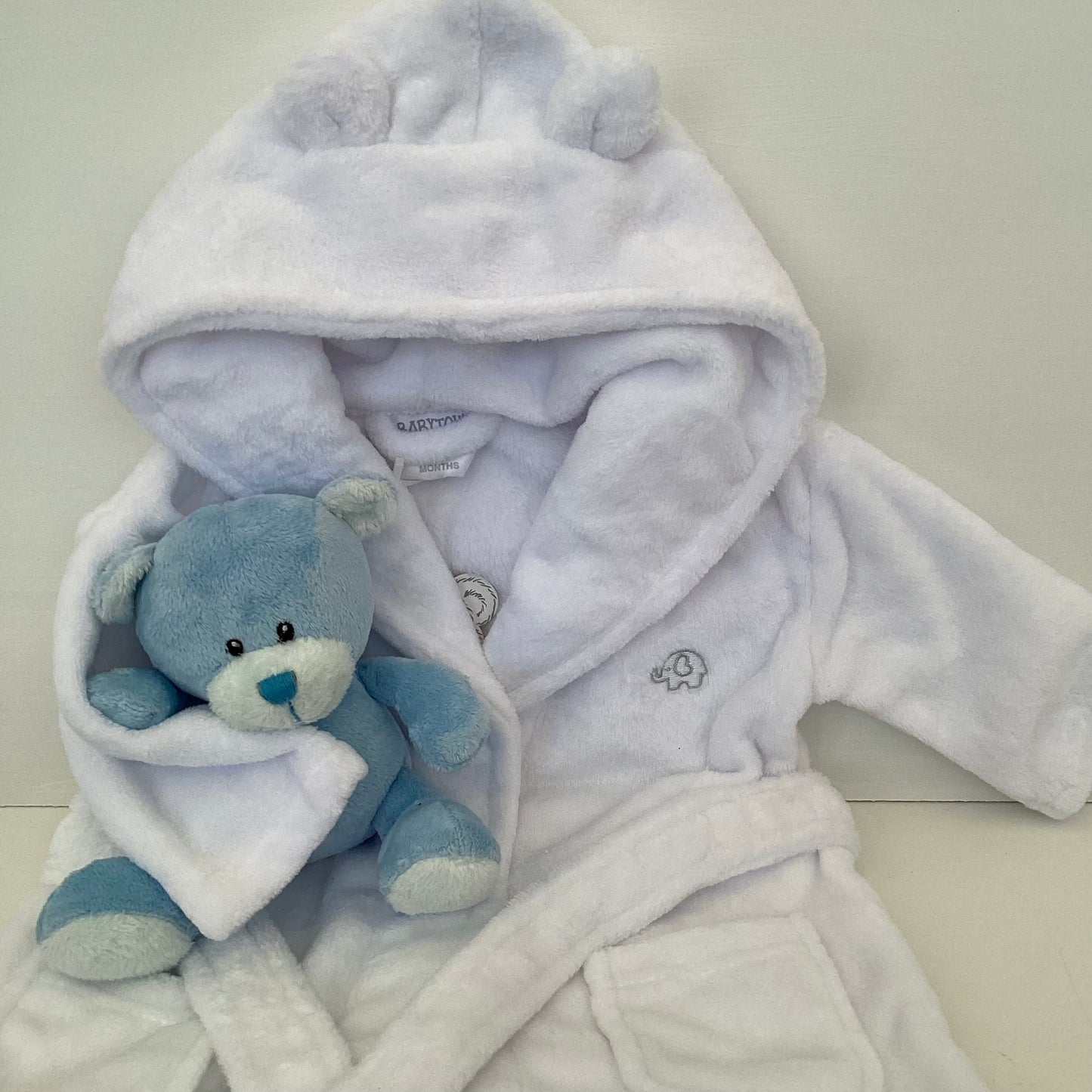DAWSON - Blue dinosaur and cosy dressing gown gift box