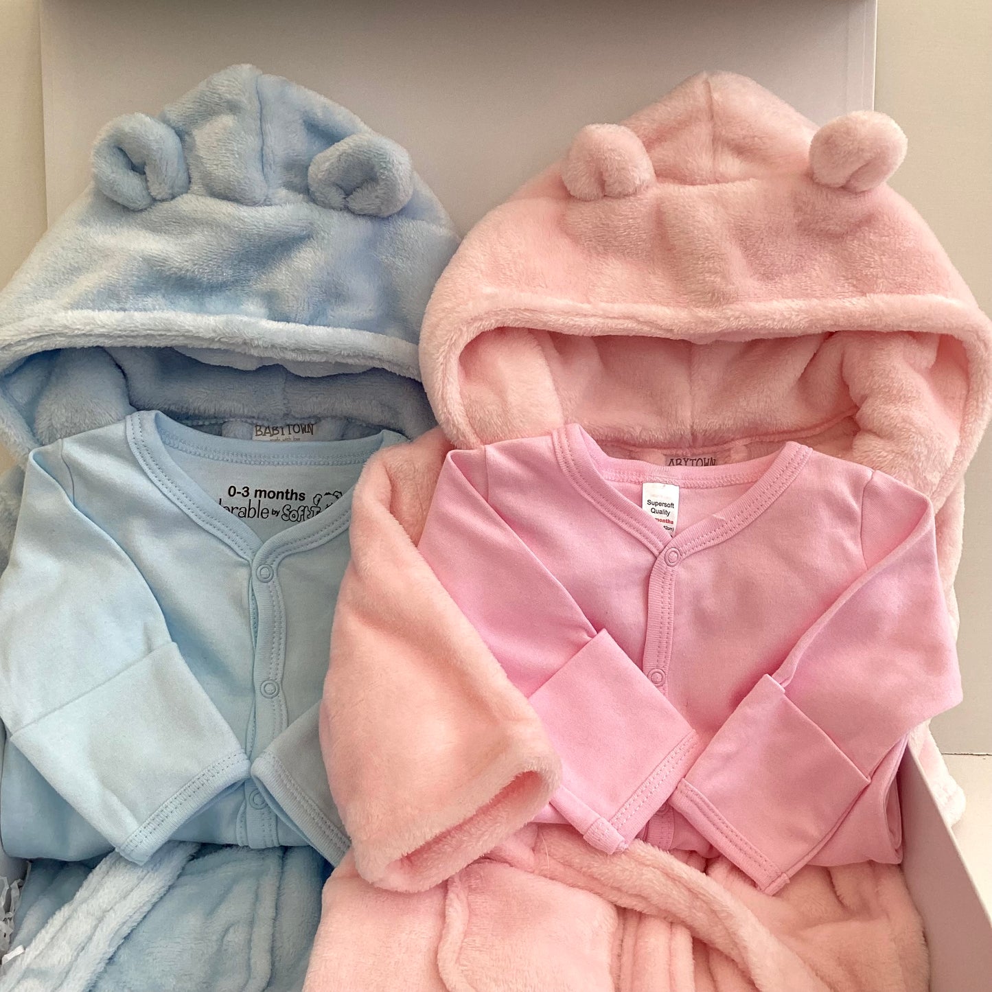 MAX and MAISIE - Cosy bath and bedtime gift box for two