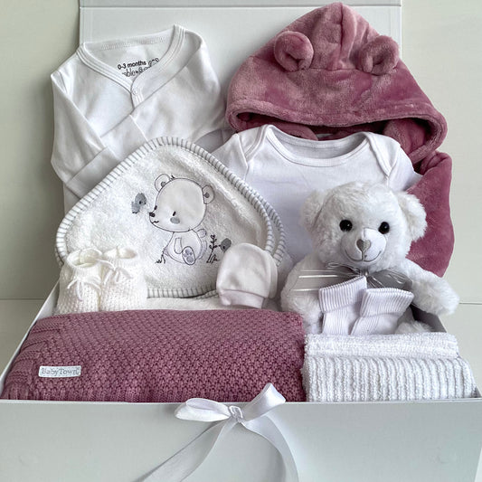 AMELIA-Dusky pink bath and bed time gift box