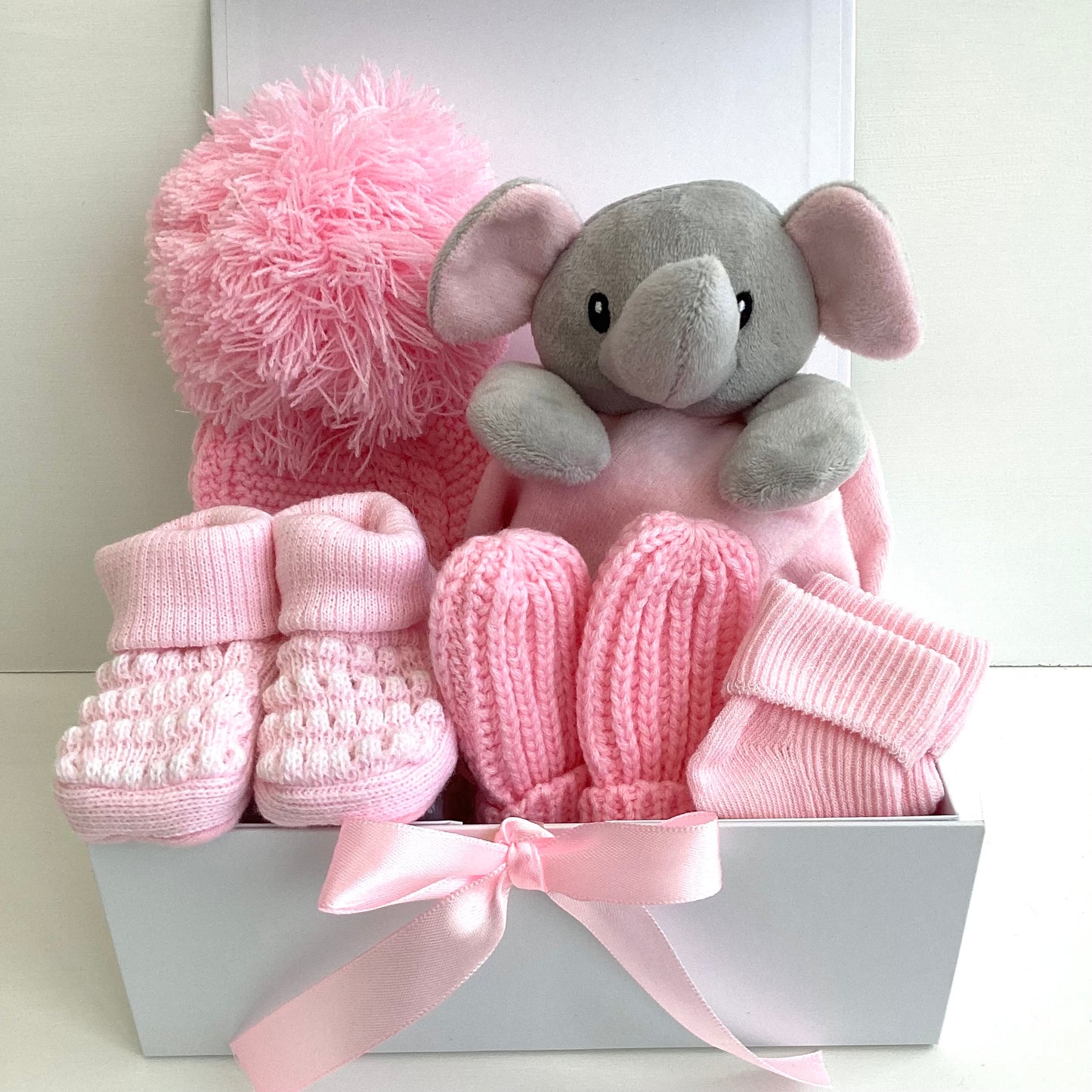 ELLIE- Pink elephant comforter giftbox