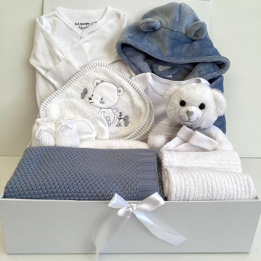 DANIEL - Dusky blue bath and bed time gift box