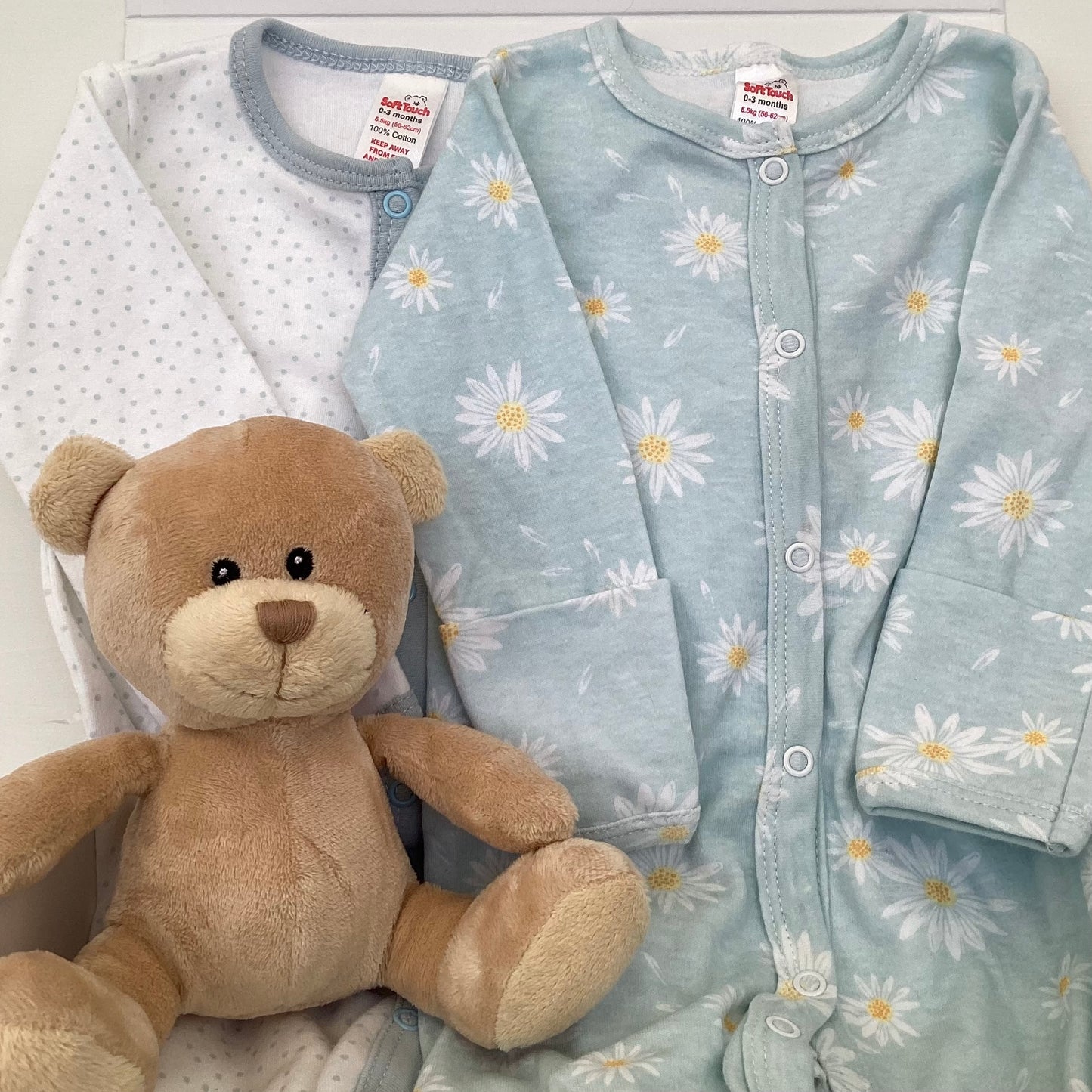 DAISY- Floral sleep suit and cosy bedtime gift box