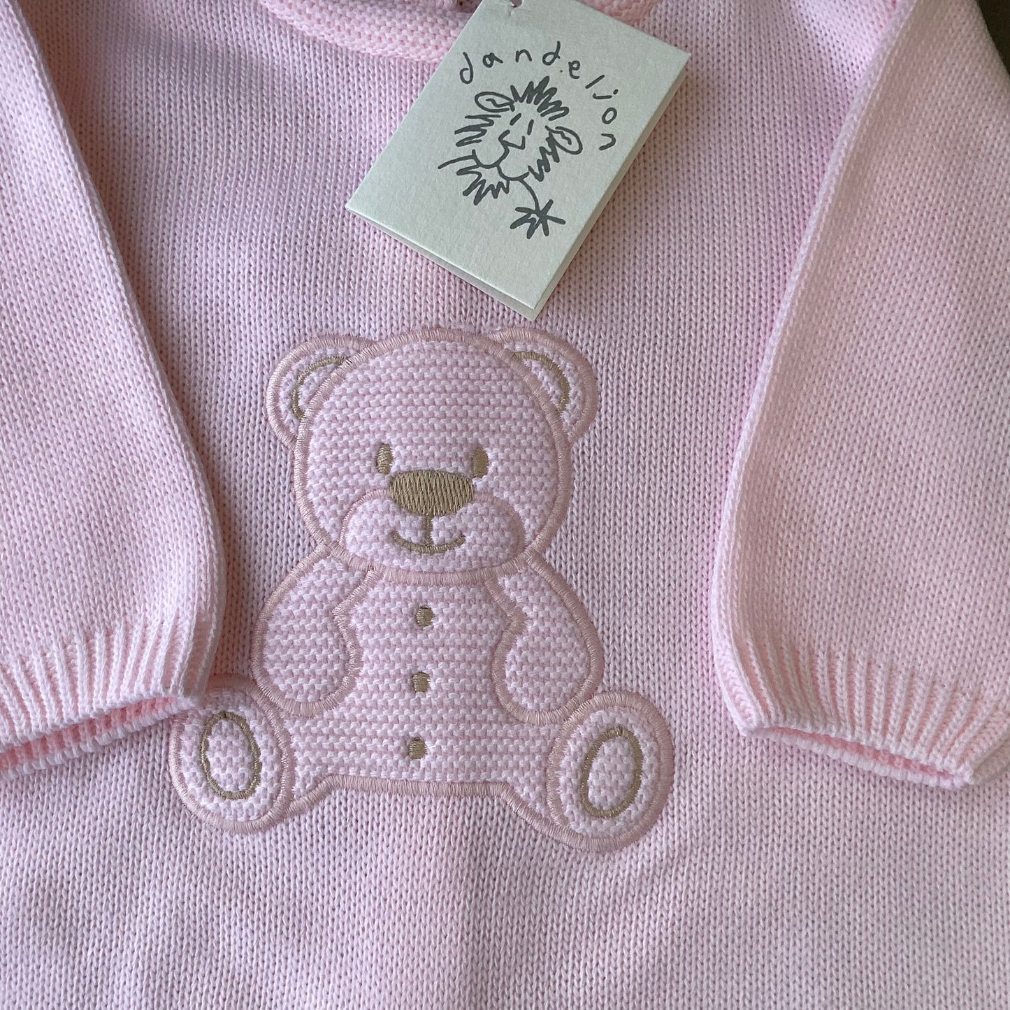 CHARLOTTE- Dandelion luxury knitted Teddy onesie and cosy essentials gift box