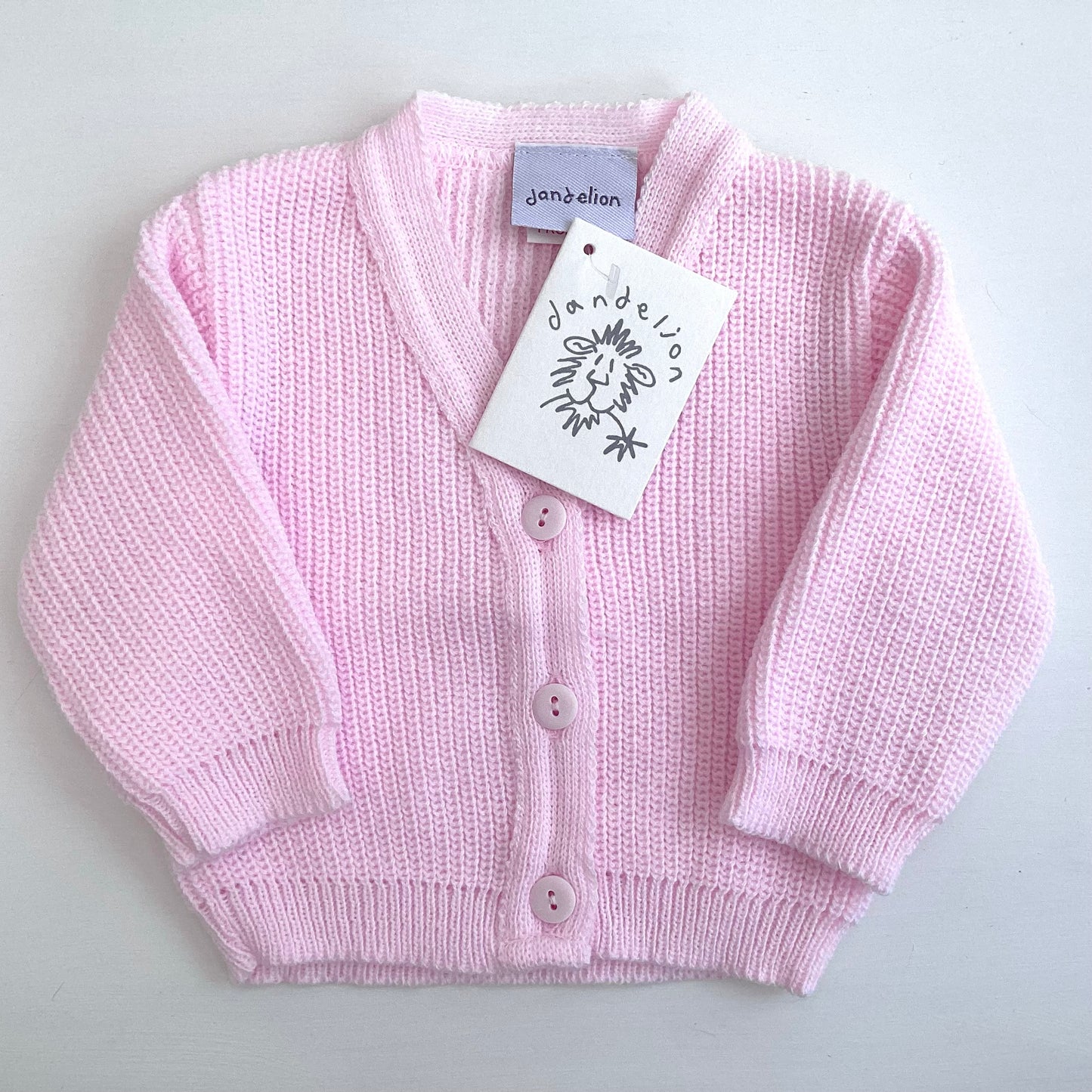 DANDY- Pink cardigan and bunny soft toy gift box