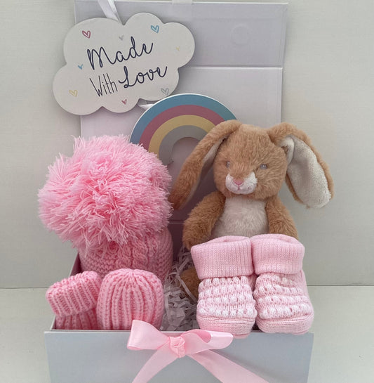 SOPHIA- Bunny rabbit and pink essentials gift box