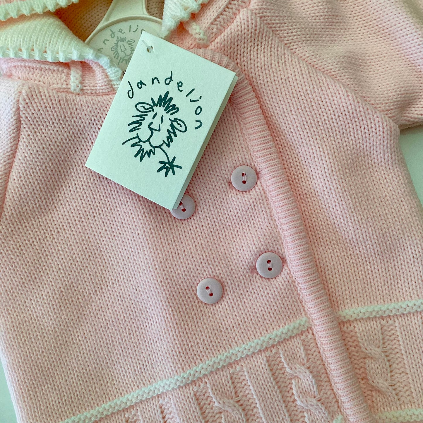 Dandelion pink knitted jacket