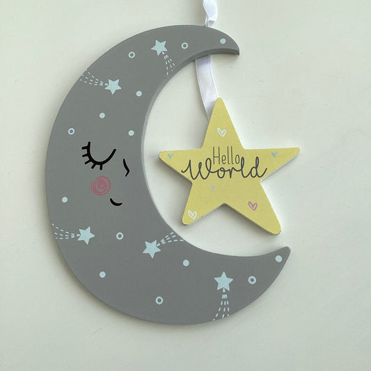 ‘Hello World’ hanging wall plaque