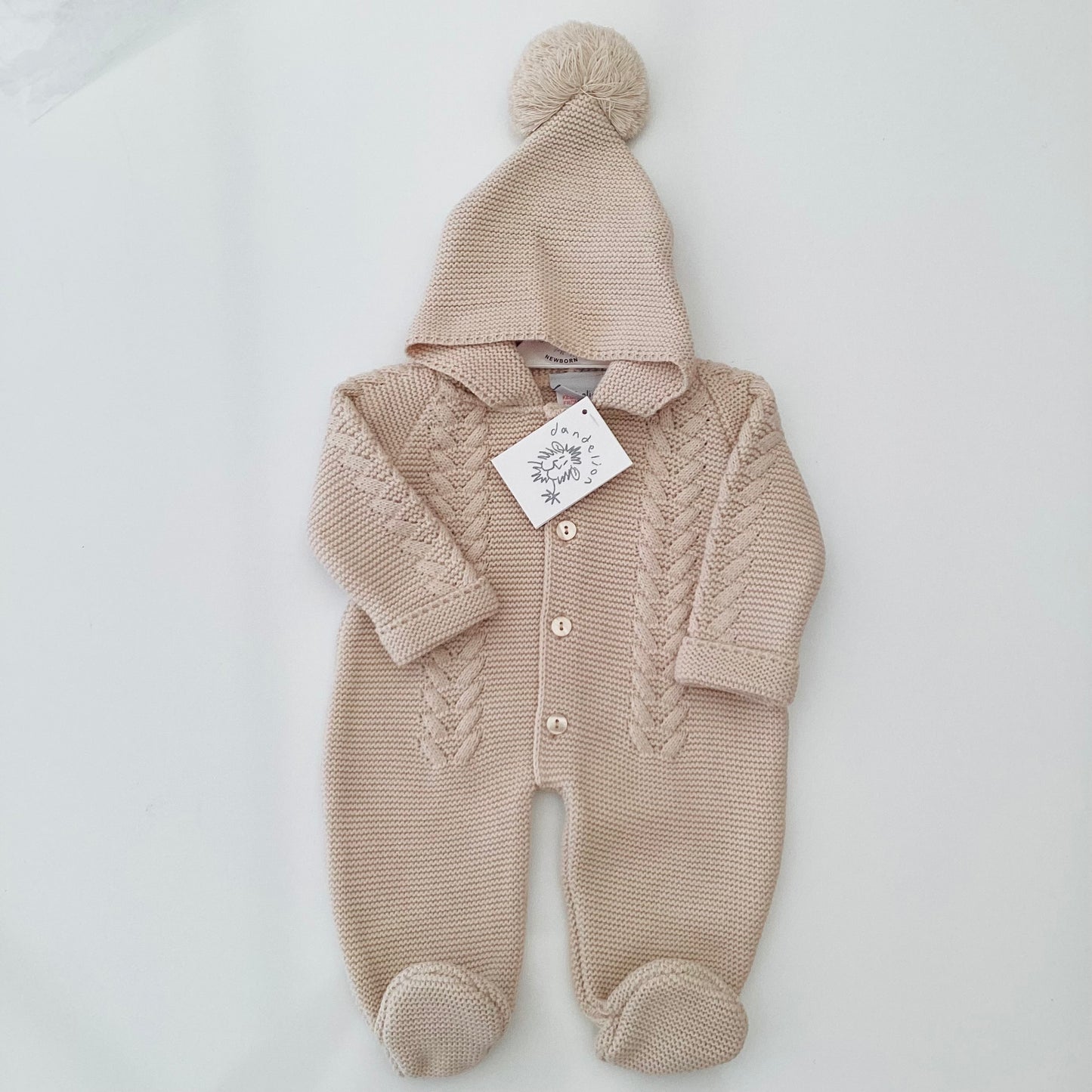 Dandelion coffee luxury knitted pram suit