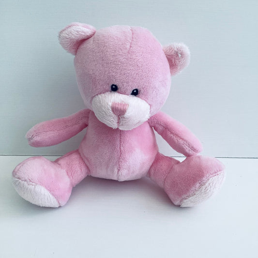 Pink fleece teddy bear