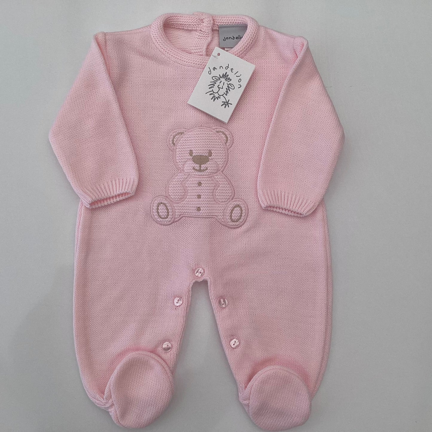 CHARLOTTE- Dandelion luxury knitted Teddy onesie and cosy essentials gift box