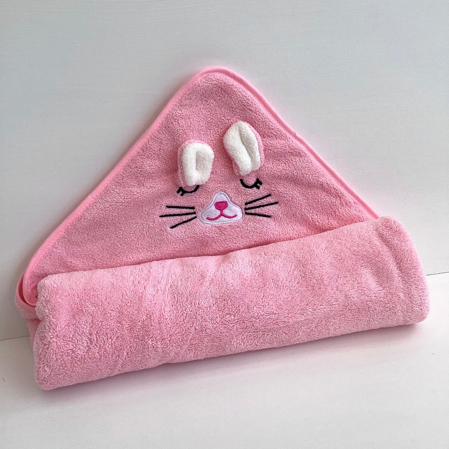 ROSIE- Pink bunny bath towel and comforter gift box